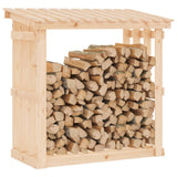 Firewood Rack 108x64.5x109 cm Solid Wood Pine - Top-Down View