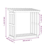 Firewood Rack 108x64.5x109 cm Solid Wood Pine