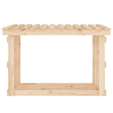 Firewood Rack 108x64.5x77 cm Solid Wood Pine - 45-Degree Angle