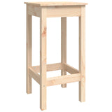 7 Piece Bar Set Solid Wood Pine - Side View