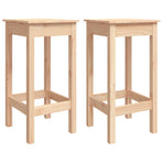 3 Piece Bar Set Solid Wood Pine