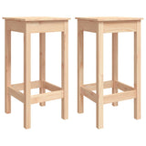3 Piece Bar Set Solid Wood Pine - 45-Degree Angle
