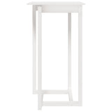 3 Piece Bar Set White Solid Wood Pine
