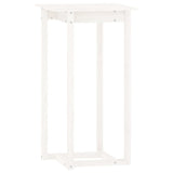 3 Piece Bar Set White Solid Wood Pine - Close-Up Angle