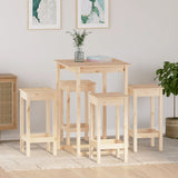 5 Piece Bar Set Solid Wood Pine