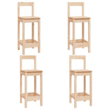 5 Piece Bar Set Solid Wood Pine