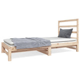 Pull-out Day Bed without Mattress 2x(90x190) cm - Front View