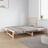 Pull-out Day Bed without Mattress 2x(90x190) cm - Low Angle