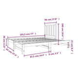 Pull-out Day Bed without Mattress 2x(90x190) cm