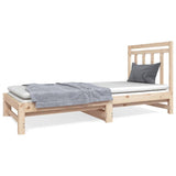 Pull-out Day Bed without Mattress 2x(90x190) cm - Front View