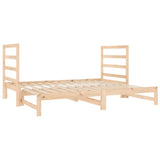 Pull-out Day Bed without Mattress 2x(90x190) cm - 45-Degree Angle