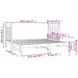 Pull-out Day Bed without Mattress 2x(90x190) cm - Extra Image