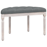 Bench Dark Grey 81.5x41x49 cm Fabric - 45-Degree Angle