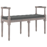 Bench Dark Grey 110x40x70 cm Fabric - Front View