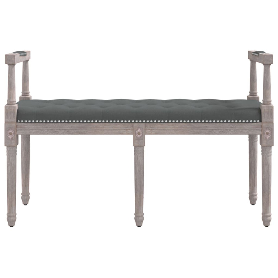 Bench Dark Grey 110x40x70 cm Fabric