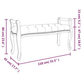 Bench 110x45x60 cm Linen