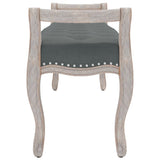 Bench Dark Grey 110x45x60 cm Fabric - Top-Down View