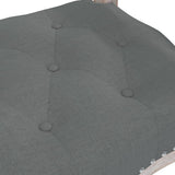 Bench Dark Grey 110x45x60 cm Fabric - 45-Degree Angle