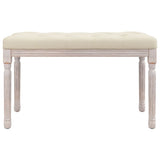 Bench 80x40x49 cm Linen - Side View