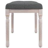 Bench Dark Grey 80x40x49 cm Fabric - Top-Down View