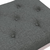 Bench Dark Grey 80x40x49 cm Fabric - 45-Degree Angle