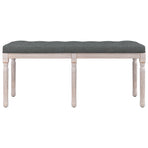 Bench Dark Grey 110x40x49 cm Fabric