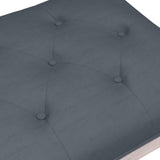 Bench Dark Grey 110x40x49 cm Velvet