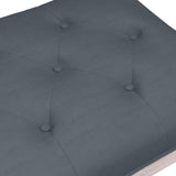 Bench Dark Grey 110x40x49 cm Velvet - 45-Degree Angle