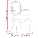 Dining Chairs 2 pcs Dark Grey 62x59.5x100.5 cm Velvet