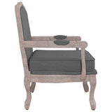 Sofa Chair Dark Grey 64x64x90 cm Fabric