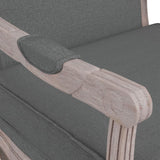 Sofa Chair Dark Grey 64x64x90 cm Fabric - Rear View