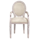 Dining Chair 54x56x96.5 cm Linen - Side View