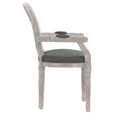 Dining Chair Dark Grey 54x56x96.5 cm Fabric - Top-Down View