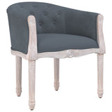 Dining Chair Dark Grey Velvet - Front View