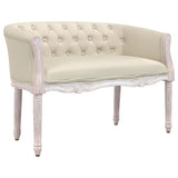 Bench 98x56x69 cm Linen - Front View