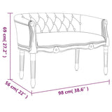 Bench 98x56x69 cm Linen - Low Angle