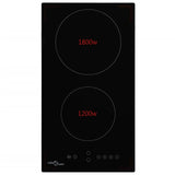 Ceramic Hob with 2 Burners Touch Control 3000 W - Front View