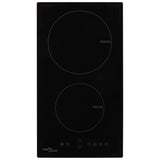 Induction Hob with 2 Burners Touch Control Glass 3500 W