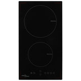Induction Hob with 2 Burners Touch Control Glass 3500 W