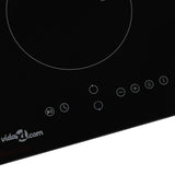 Induction Hob with 2 Burners Touch Control Glass 3500 W