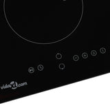 Induction Hob with 2 Burners Touch Control Glass 3500 W - Side View