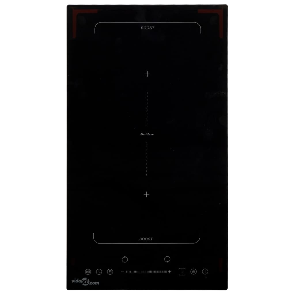 Flexizone Induction Hob with 2 Burners Touch Control Glass 3500W