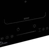 Flexizone Induction Hob with 2 Burners Touch Control Glass 3500W - Side View