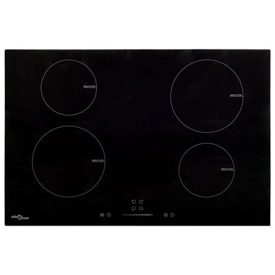 Induction Hob with 4 Burners Touch Control Glass 7000 W