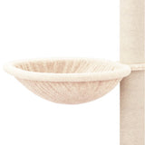 Cat Tree with Sisal Scratching Posts Cream 94.5 cm - Rear View