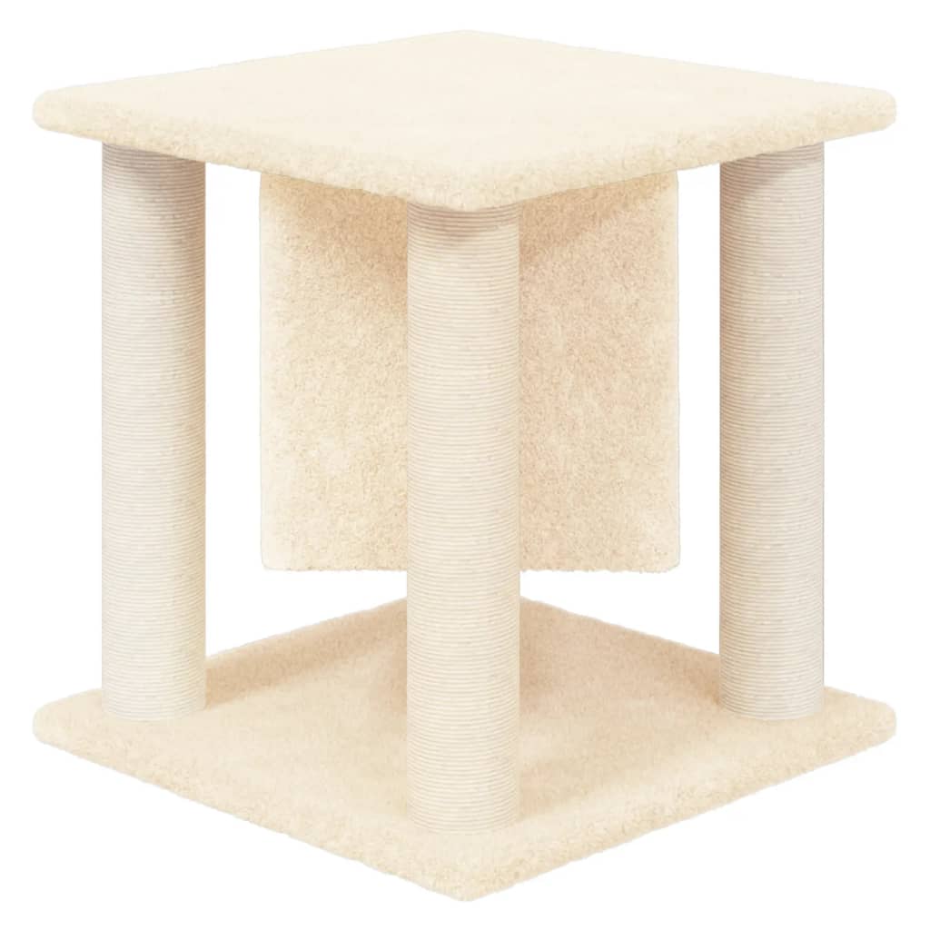 Cat Tree with Sisal Scratching Posts Cream 37 cm