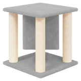 Cat Tree with Sisal Scratching Posts Light Grey 37 cm