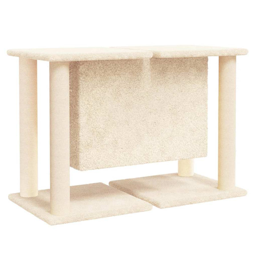 Cat Tree with Sisal Scratching Posts Cream 50 cm