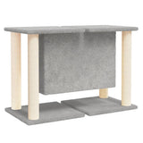 Cat Tree with Sisal Scratching Posts Light Grey 50 cm - 45-Degree Angle