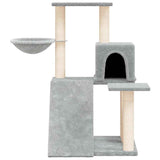Cat Tree with Sisal Scratching Posts Light Grey 82 cm